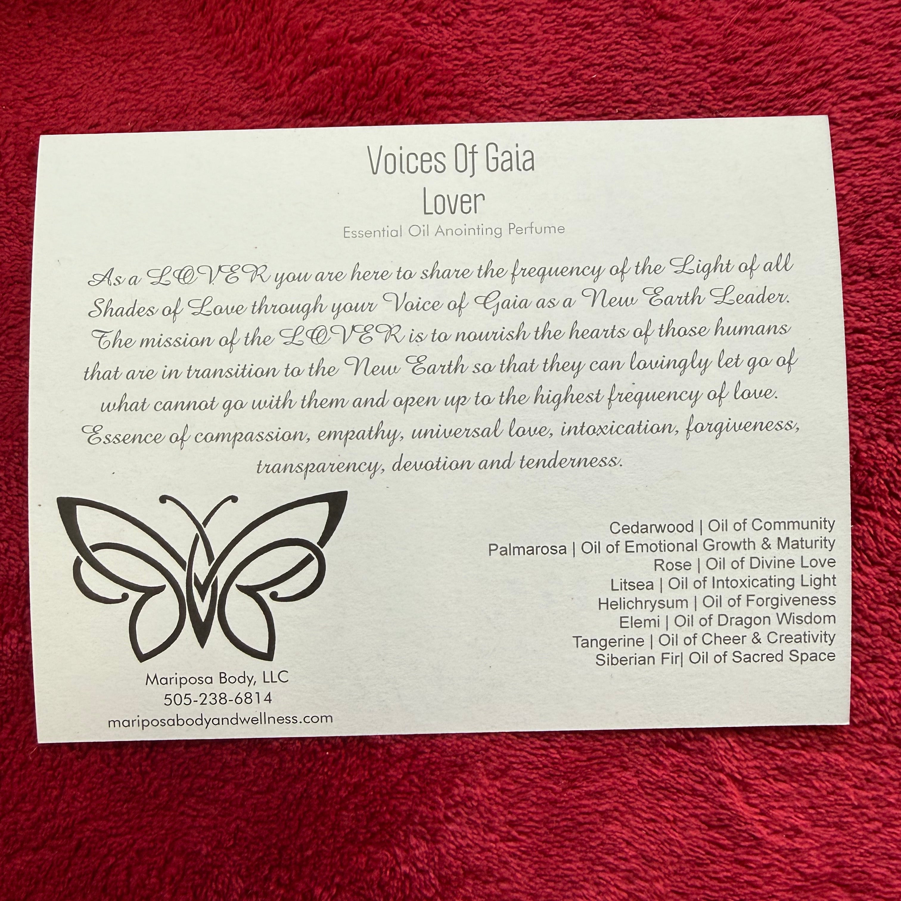 Lover -  Voices of Gaia New Earth Leader